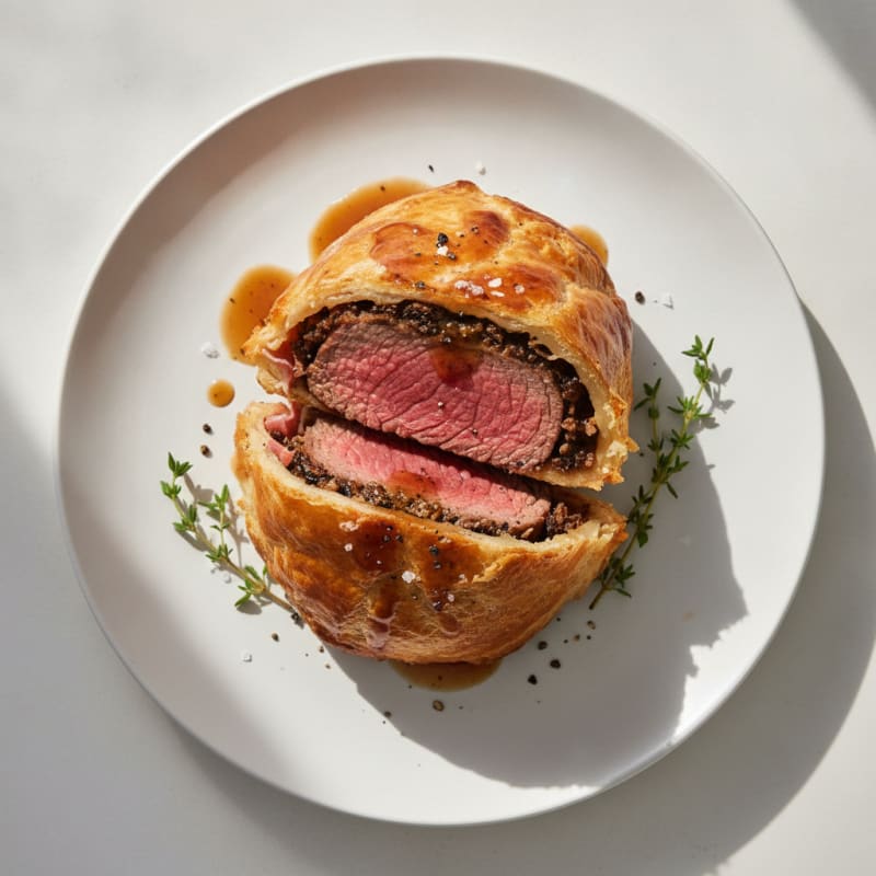 Beef Wellington with Mushroom Duxelles