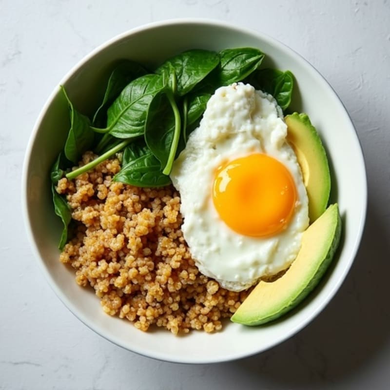 Protein-Packed Spinach and Egg White Breakfast Bowl