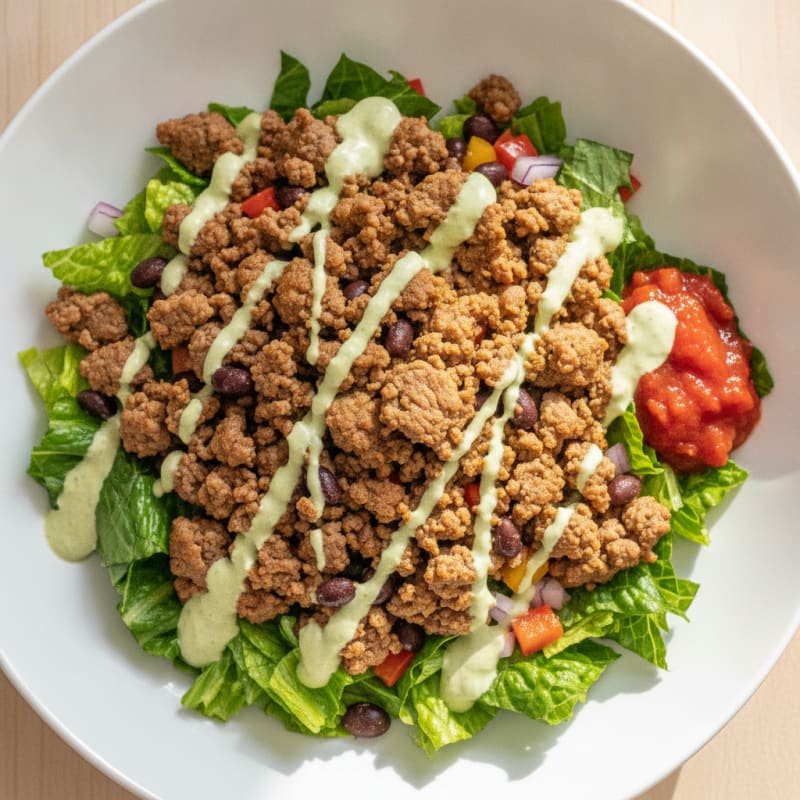 Ground Beef Taco Salad Bowl