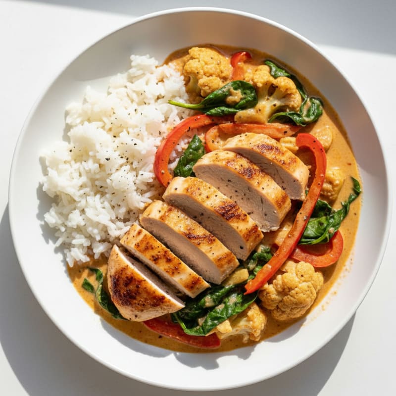 Chicken and Vegetable Curry with Coconut Milk