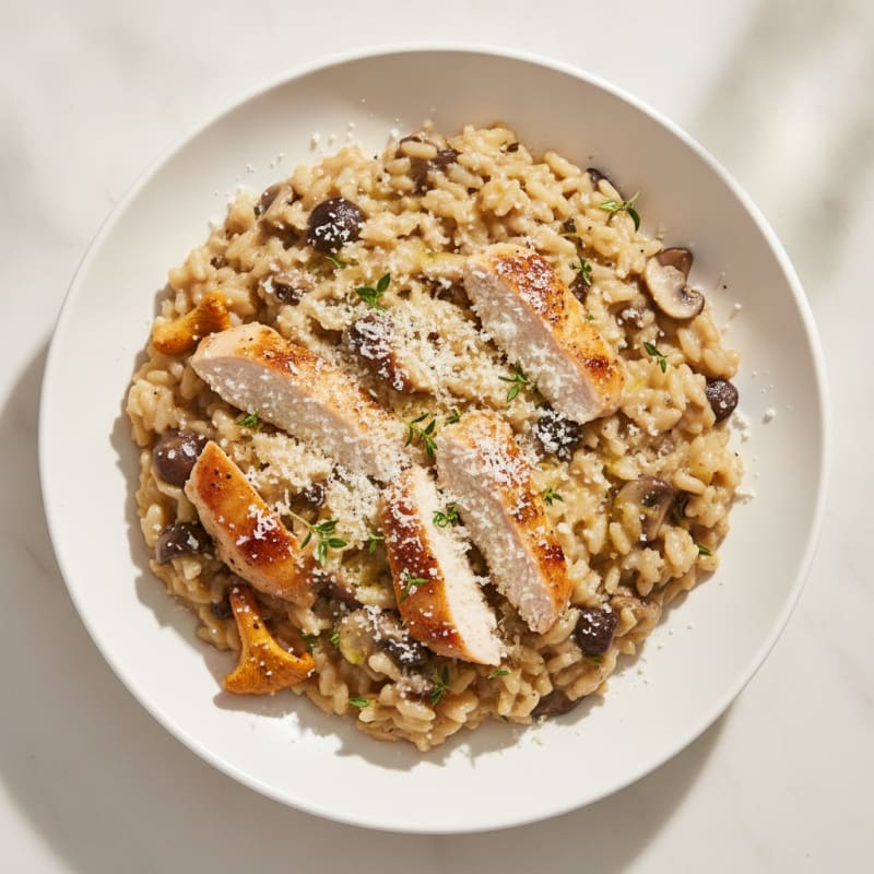 Wild Mushroom Risotto with Parmesan