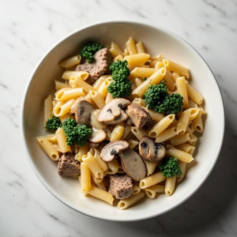 Creamy Mushroom Beef Pasta