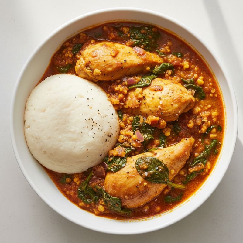 Fufu with Egusi Soup