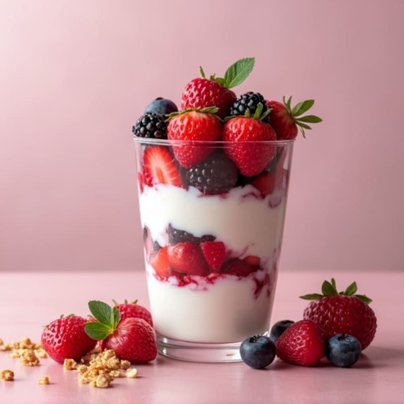 Creamy Berry Protein Parfait