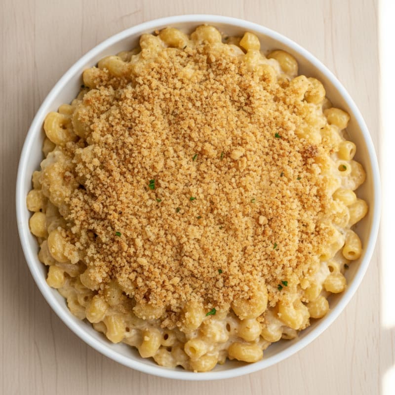 Baked Macaroni and Cheese with Toasted Breadcrumbs