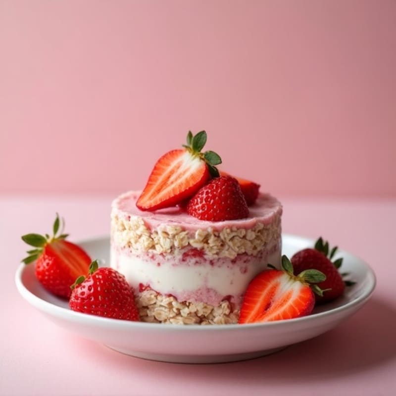 Creamy Strawberry Shortcake Overnight Oats