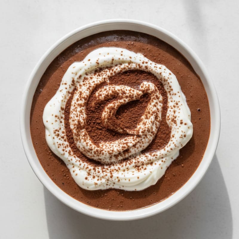 Silky Chocolate Protein Pudding with Greek Yogurt