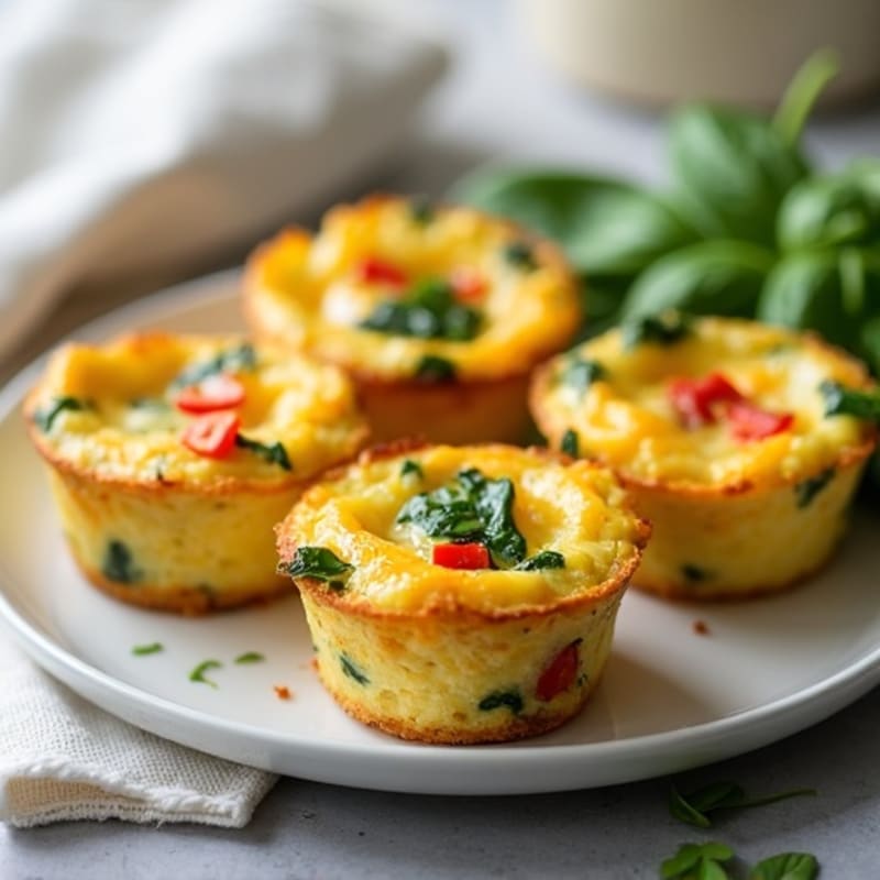 Protein-Packed Egg Muffin Cups with Spinach