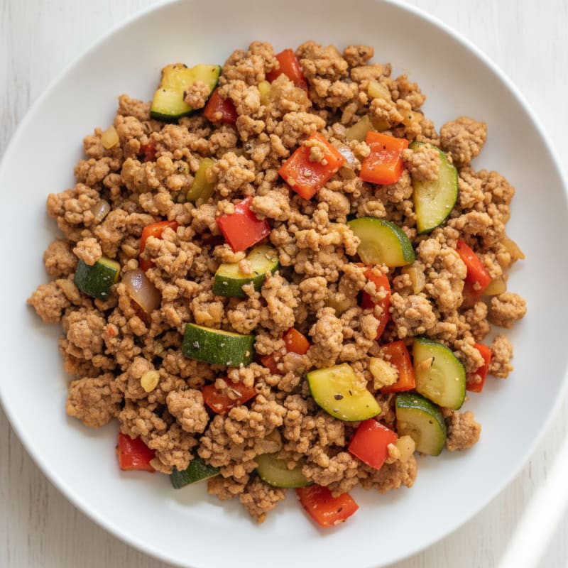 Savory Ground Turkey Skillet with Vegetables
