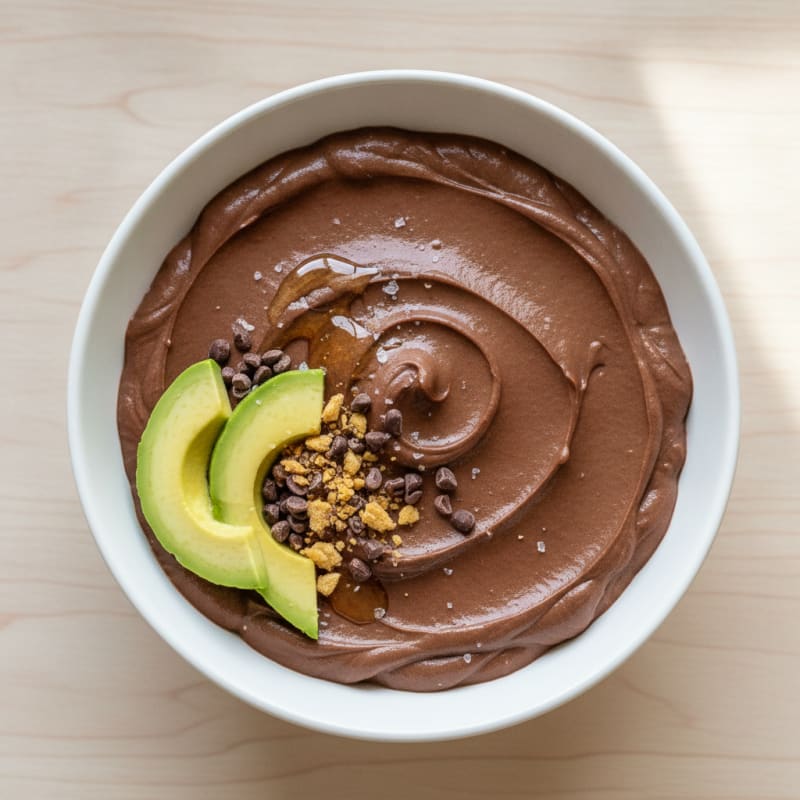 Chocolate Avocado Protein Pudding