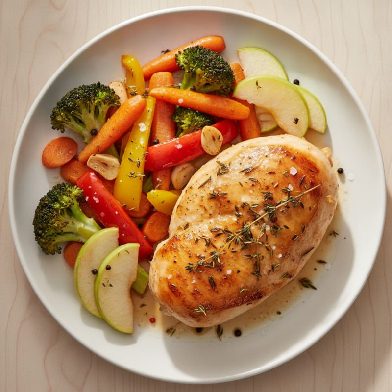 Herb-Roasted Chicken with Roasted Vegetables