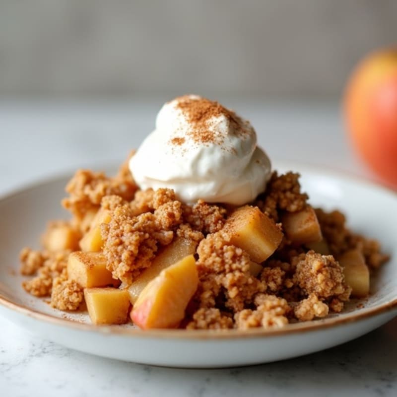 Cinnamon-Spiced Baked Apple Oat Crumble