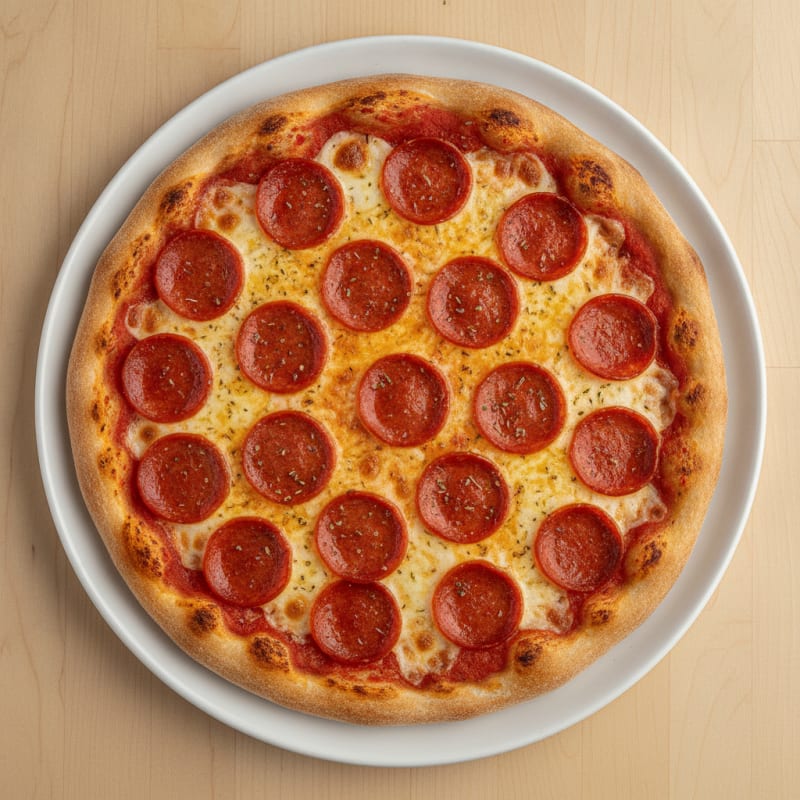 Classic Pepperoni Pizza with Mozzarella