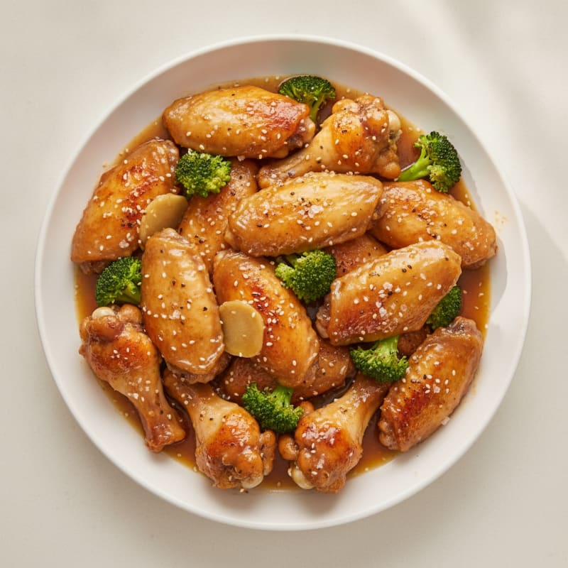 Honey-Garlic Baked Chicken Wings
