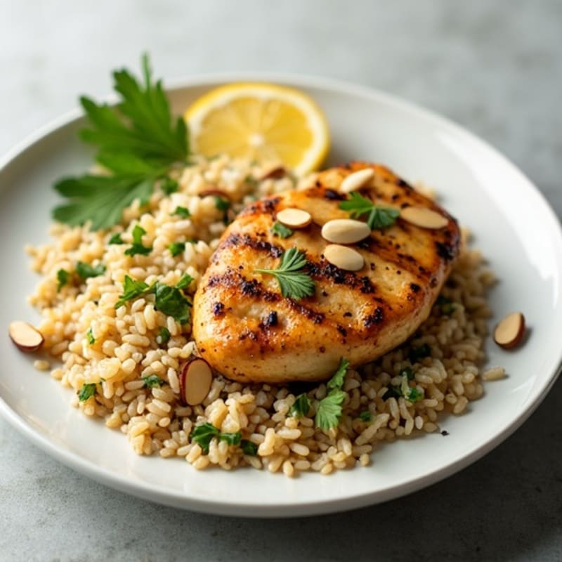 Fresh Herb-Citrus Rice Pilaf with Toasted Almonds