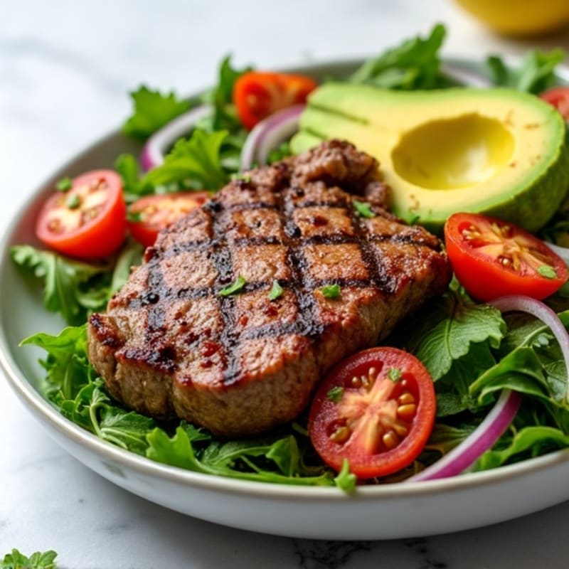 Grilled Steak and Avocado Power Salad