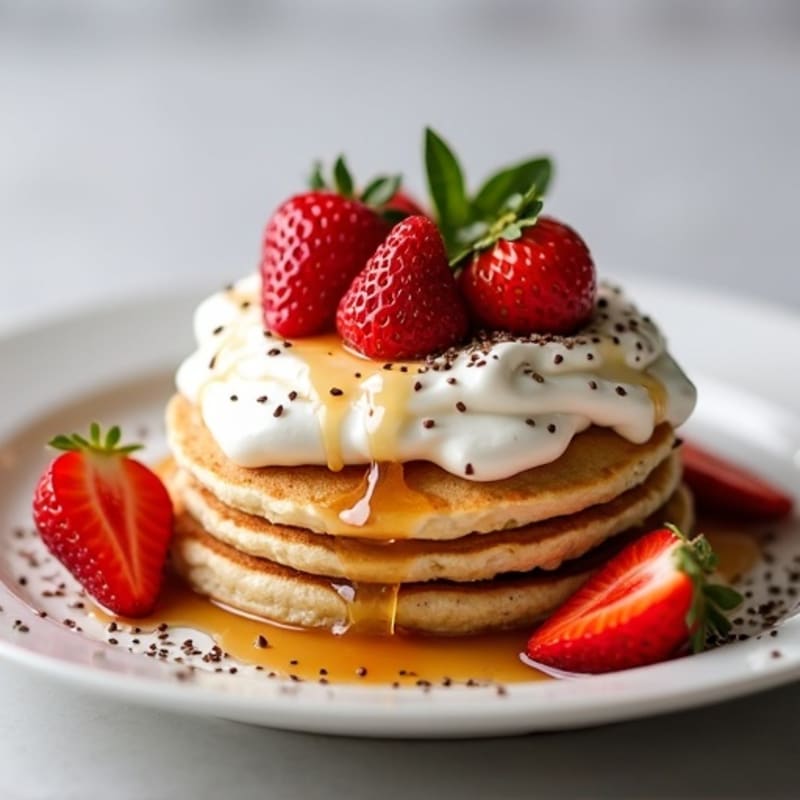 Healthy Strawberry Shortcake with Creamy Greek Yogurt