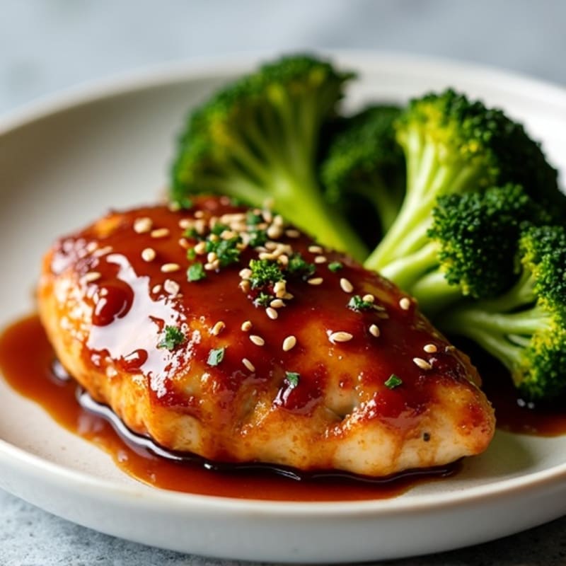 Sticky Teriyaki Chicken with Roasted Broccoli