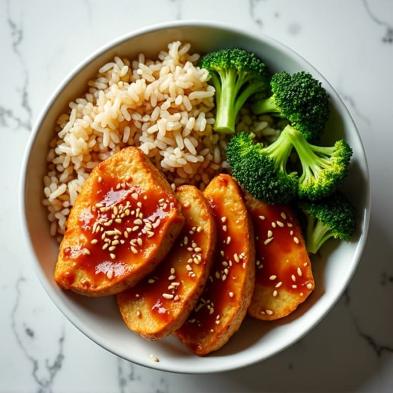 Sticky Ginger-Garlic Teriyaki Chicken Bowl