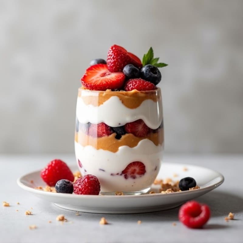 Creamy Greek Yogurt Protein Parfait with Berries