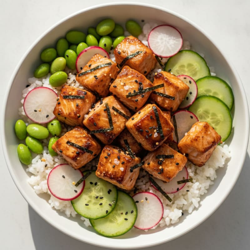 Salmon Sushi Rice Bowl