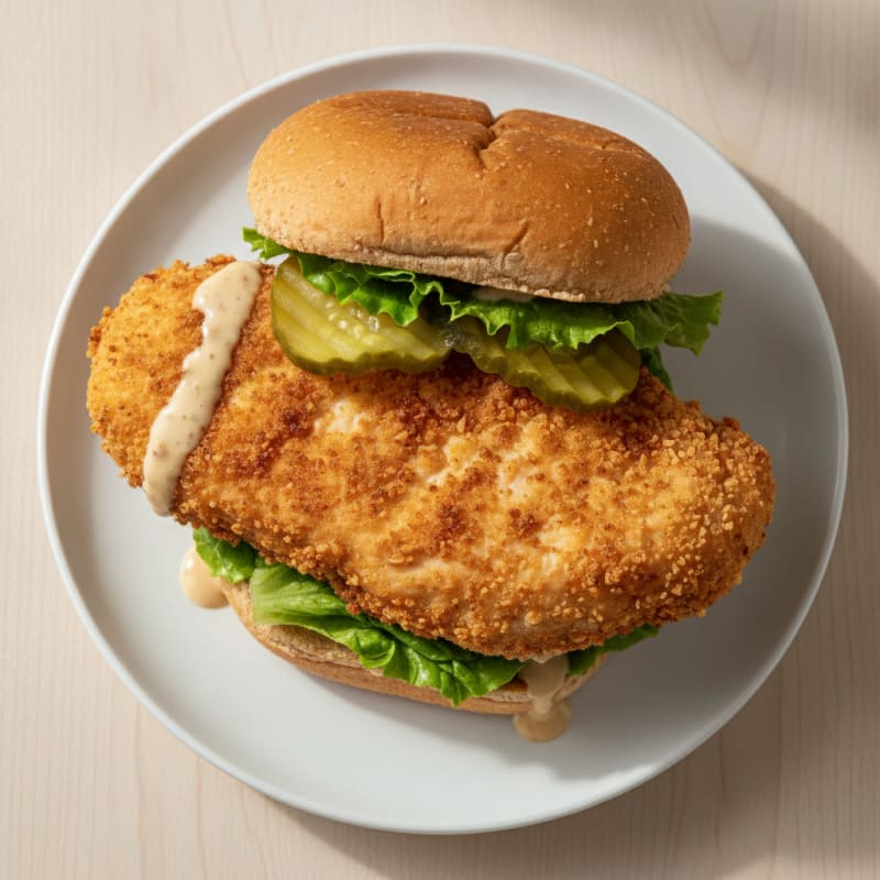 Crispy Buttermilk Chicken Sandwich with Pickles