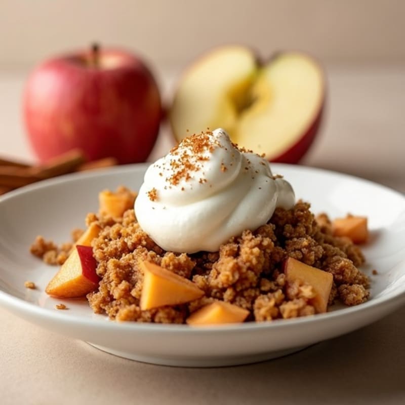 Cinnamon-Spiced Baked Apple Oat Crumble