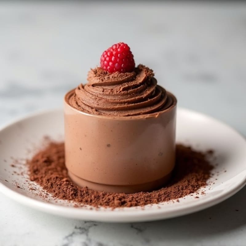 Chocolate Protein Mousse with Pea Protein and Almond Butter