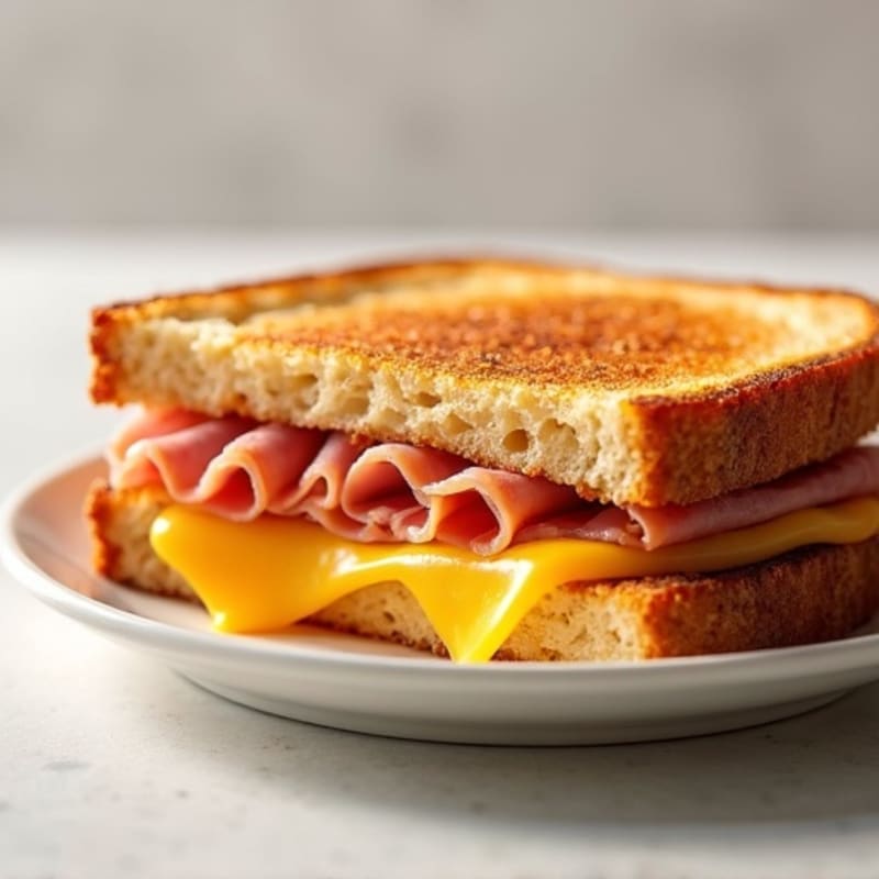 Lean Ham and Swiss Crispy Melt