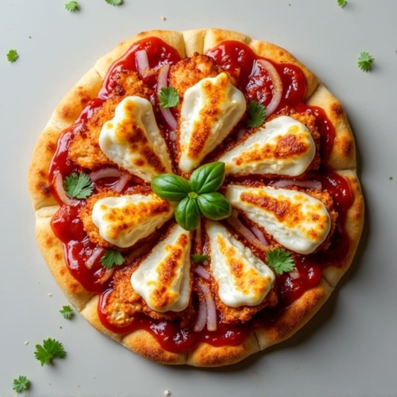 Crispy BBQ Chicken Flatbread Pizza