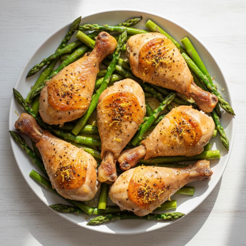 Lemon Pepper Roasted Chicken Drumsticks