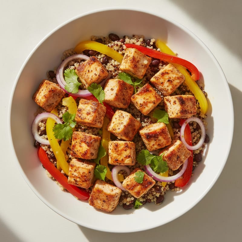 Spicy Chicken and Quinoa Protein Bowl