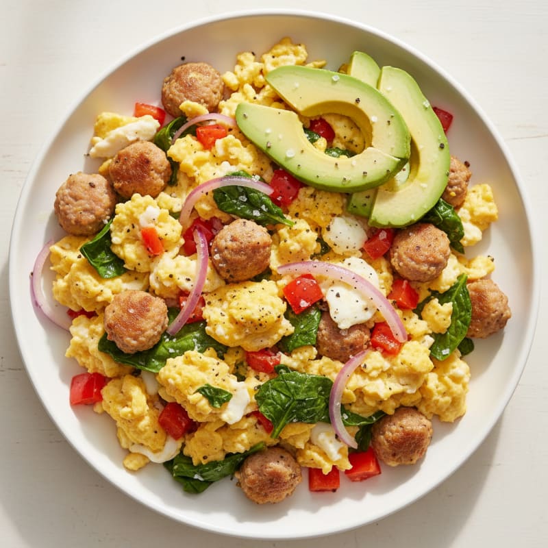 Sunrise Scramble with Garden Vegetables