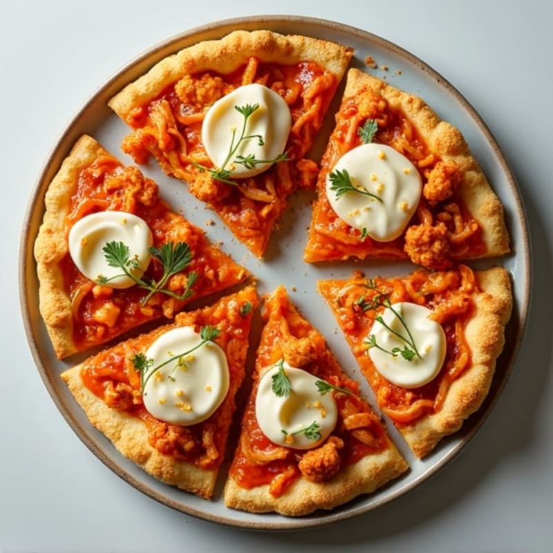 Sheet Pan Crispy Buffalo Chicken Pizza