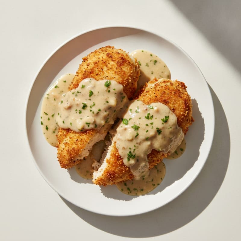 Buttermilk Fried Chicken with Creamy Gravy