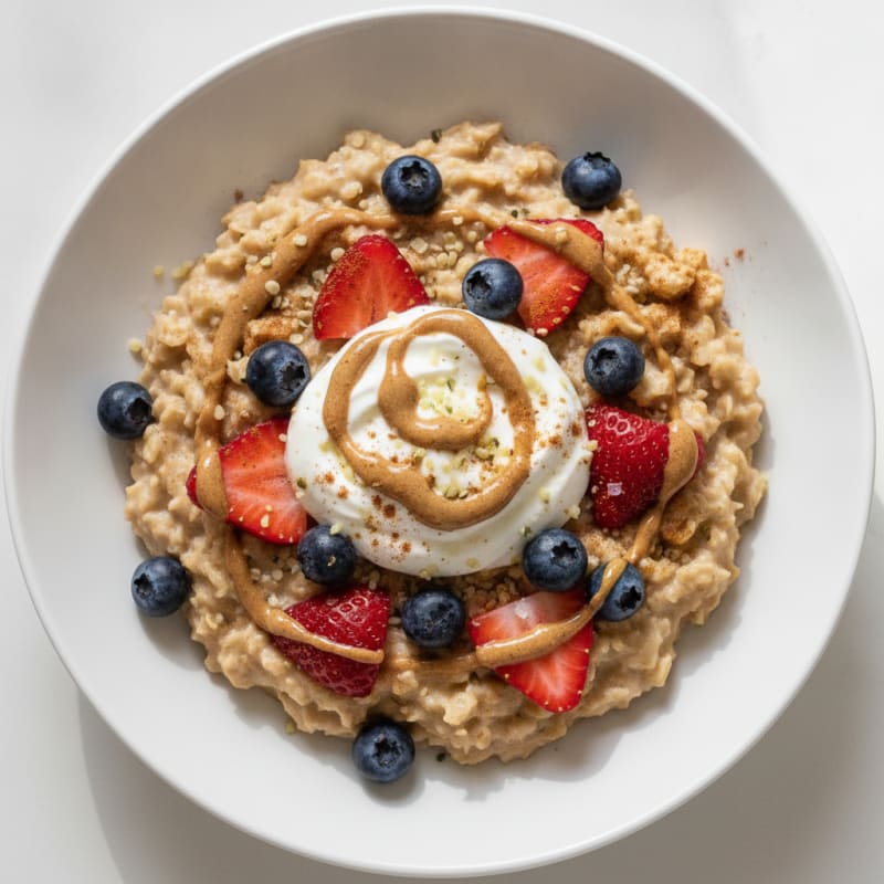Fruity 2% Greek Yogurt Oatmeal Bowl