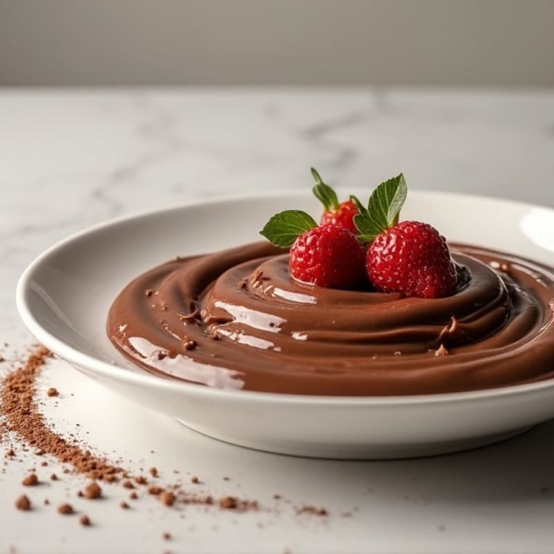 Silky Chocolate Protein Pudding with Greek Yogurt