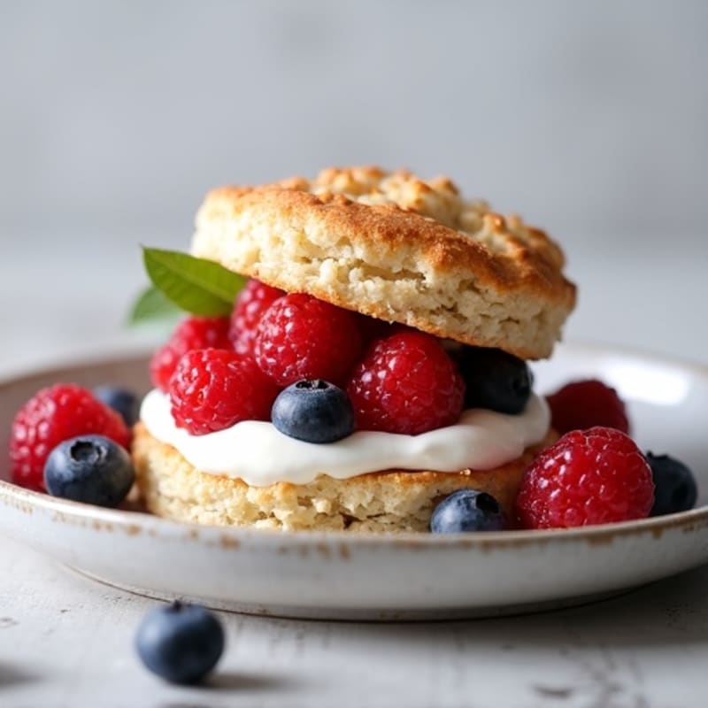 Protein-Packed Greek Yogurt Berry Shortcake