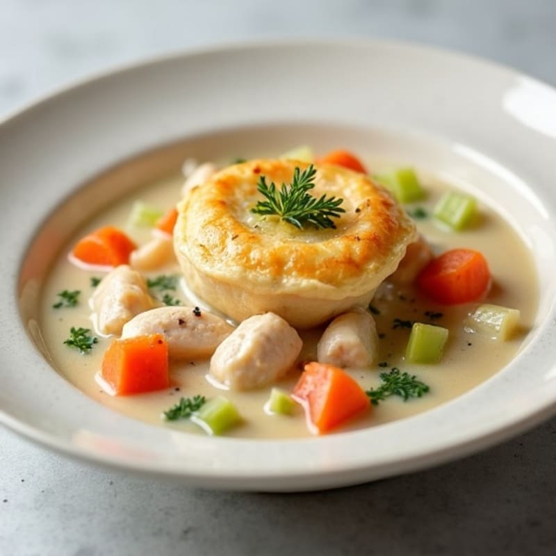 Healthy Creamy Chicken Pot Pie