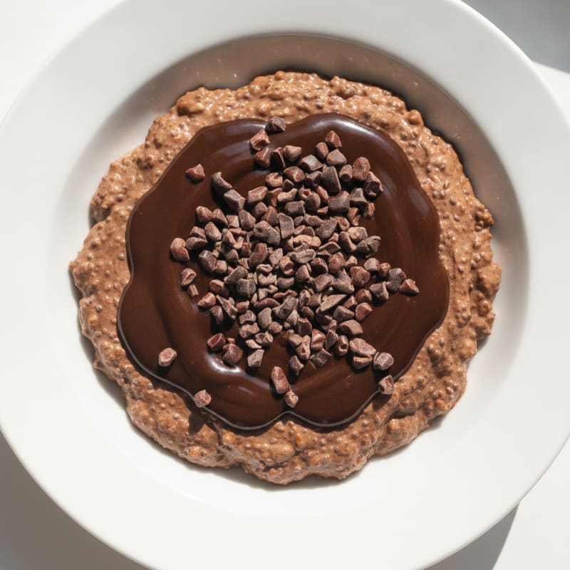 Chocolate Protein Pudding with Greek Yogurt and Chia