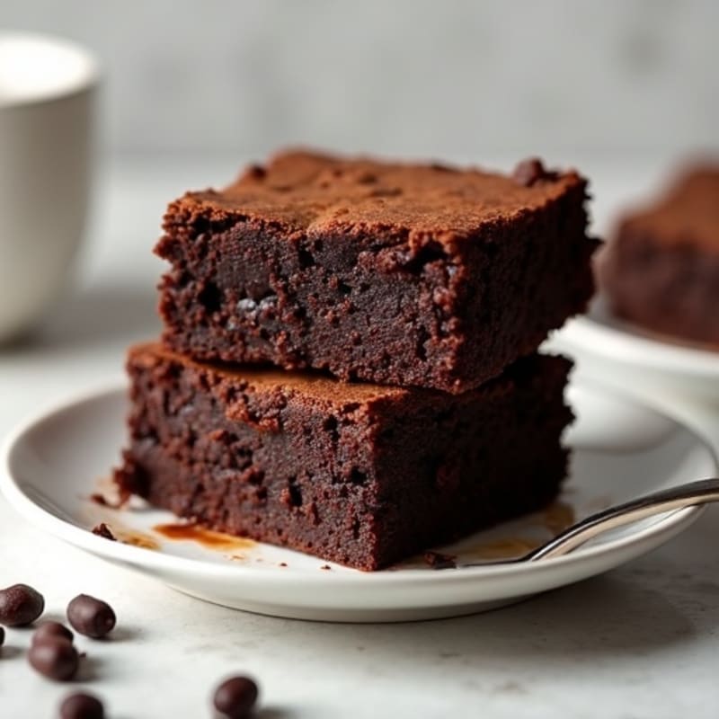Fudgy Black Bean Protein Brownies