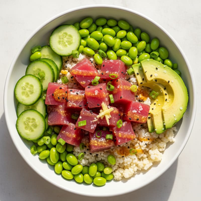 Zesty Hawaiian Tuna Poke Bowl