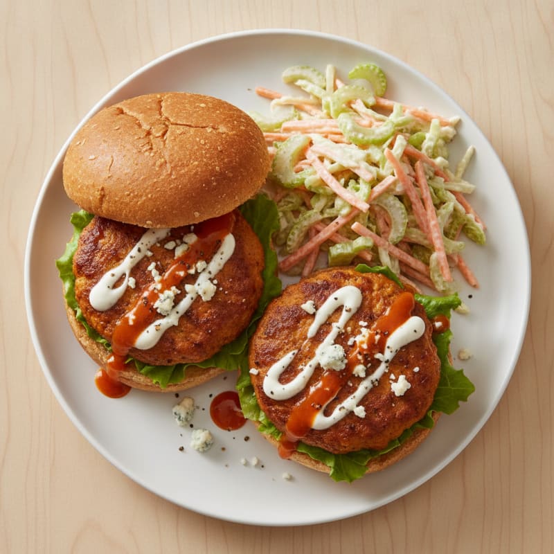 Buffalo Blue Cheese Burgers