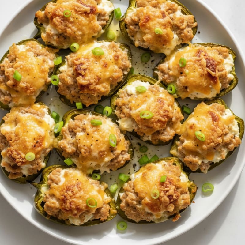 High-Protein Spicy Jalapeño Poppers