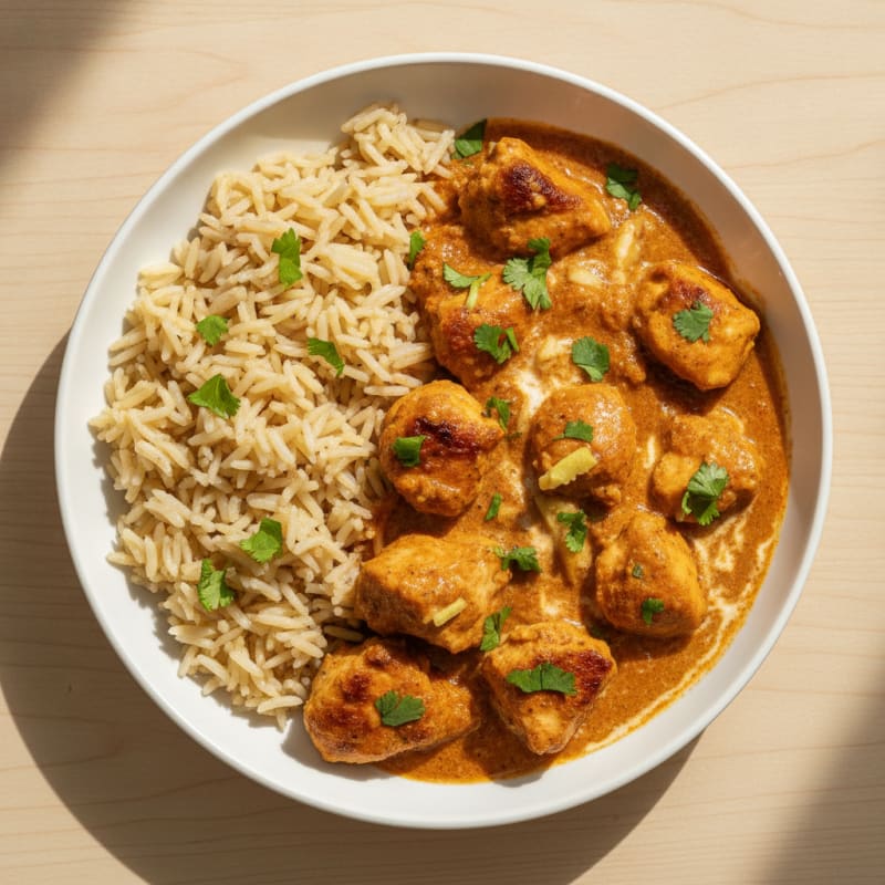 Spiced Butter Chicken with Basmati Rice
