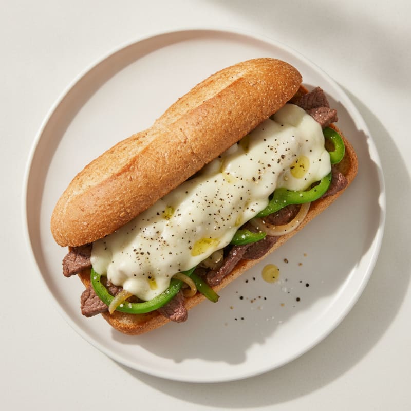 Philly Steak and Provolone Sandwich