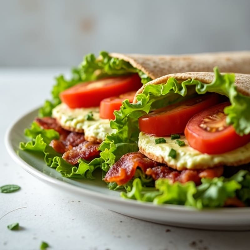 Whole Grain BLT Wrap with Creamy Avocado Spread