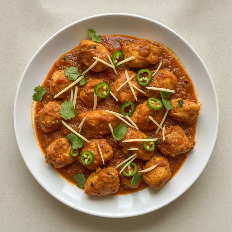 Chicken Karahi with Ginger and Chilies