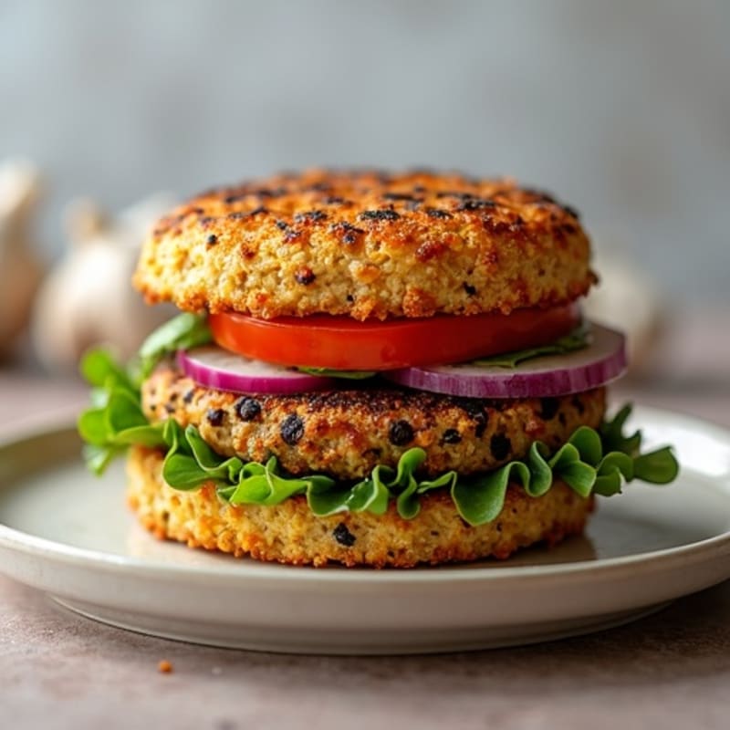 Crispy Black Bean Quinoa Burgers