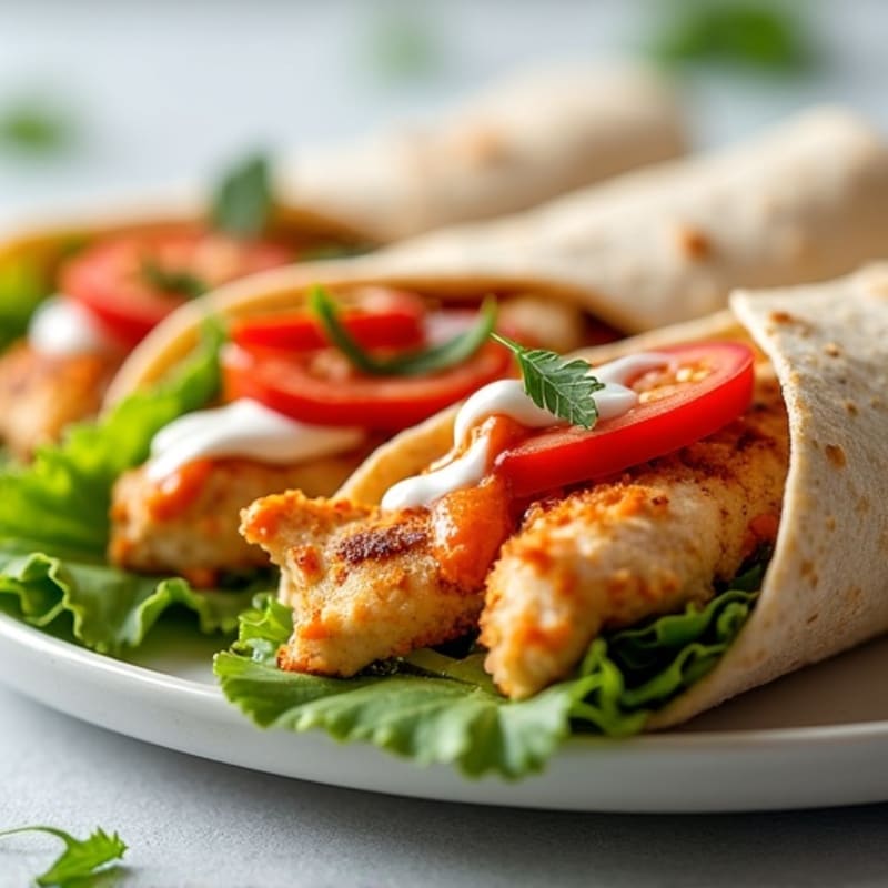 Fresh Buffalo Ranch Chicken Wrap